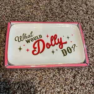 Dolly Parton What Would Dolly Do Catchall Ceramic Tray - New in package